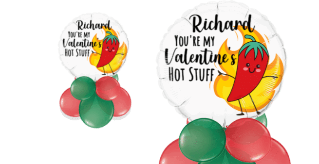 Hot Stuff Valentines Balloon