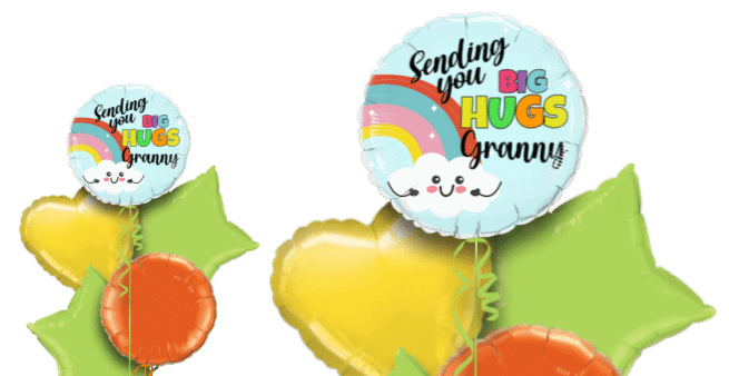 Big Hugs Rainbow Balloon
