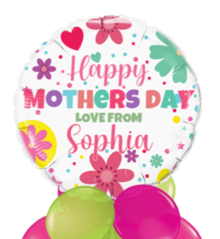Mothers Day Bright Flowers Balloon