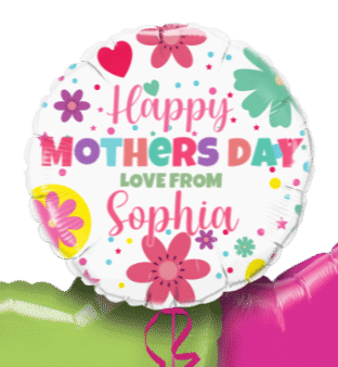 Mothers Day Bright Flowers Balloon