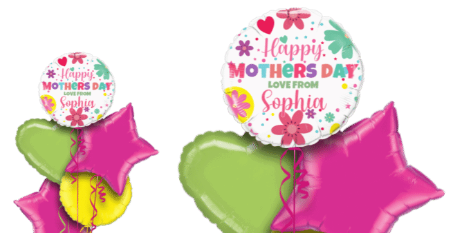 Mothers Day Bright Flowers Balloon
