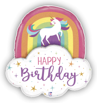 Rainbow Birthday Unicorn