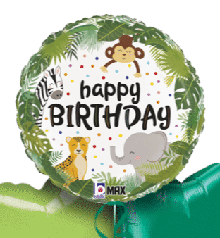 Jungle Animals Birthday Balloon