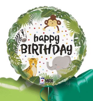 Jungle Animals Birthday Balloon