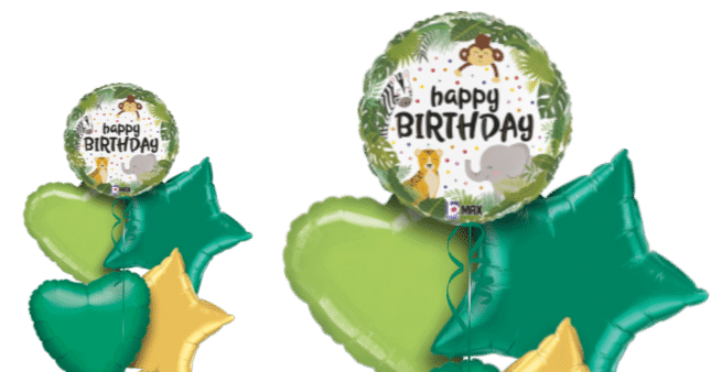 Jungle Animals Birthday Balloon