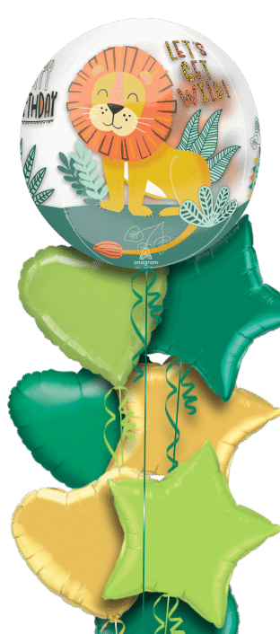 Jungle Animals Birthday Orbz Balloon