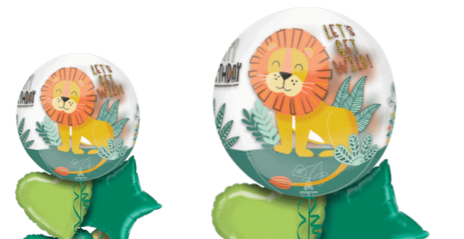 Jungle Animals Birthday Orbz Balloon