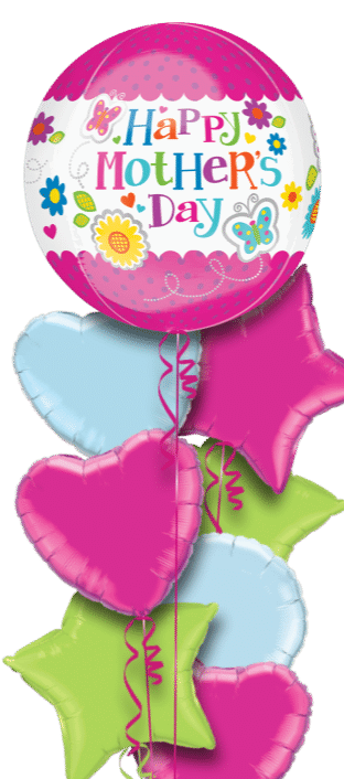 Mothers Day Flowers Orbz Balloon