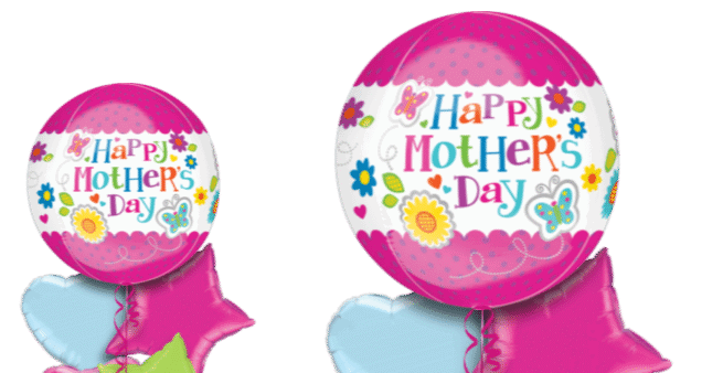 Mothers Day Flowers Orbz Balloon