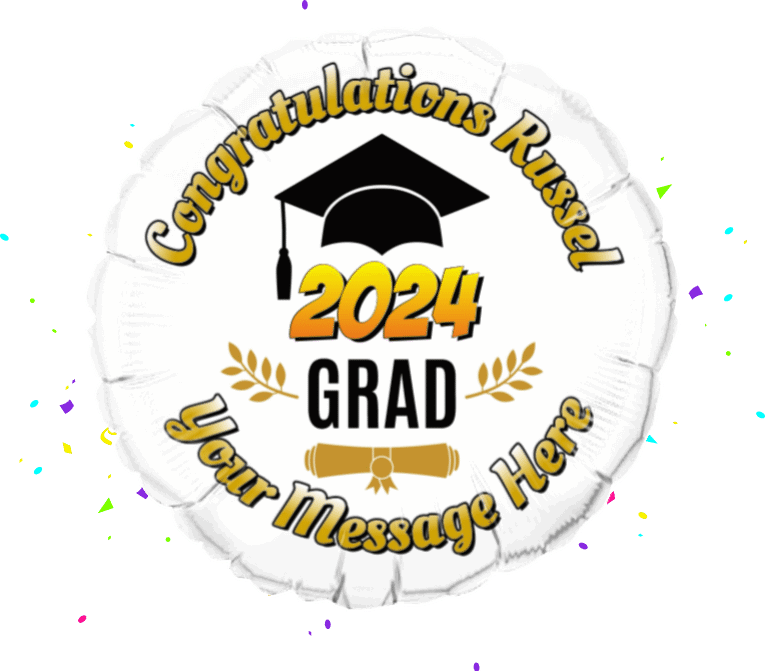 Congratulations Graduation Year balloon 