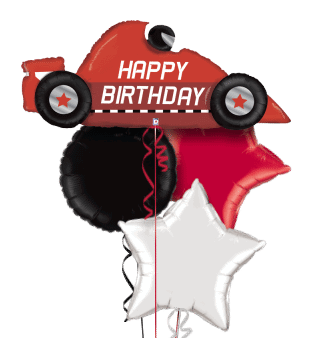 Red Birthday Racing Car Balloon