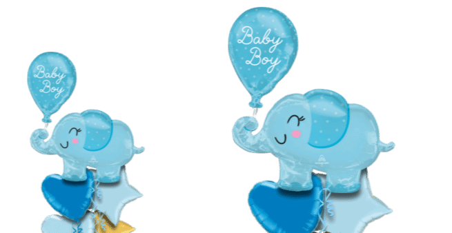 Baby Boy Elephant Balloon