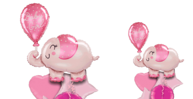 Baby Girl Elephant Balloon