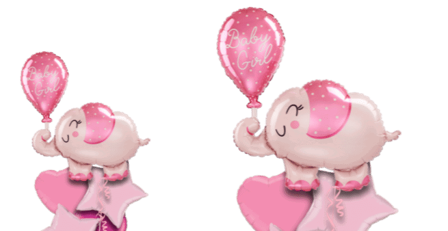 Baby Girl Elephant Balloon
