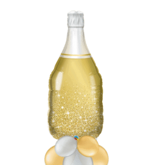 Gold Champagne Bottle Balloon
