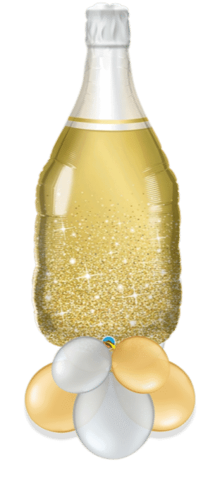 Gold Champagne Bottle Balloon