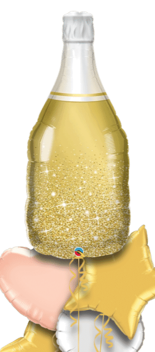 Gold Champagne Bottle Balloon