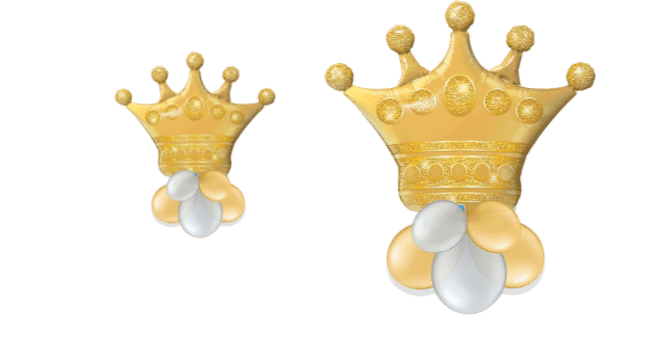 Coronation Gold Crown Balloon