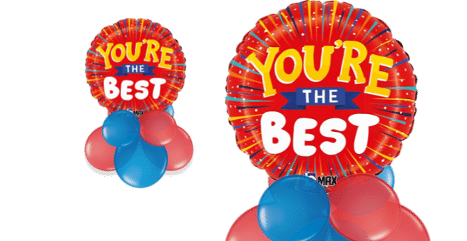 You're The  Best Starburst Balloon