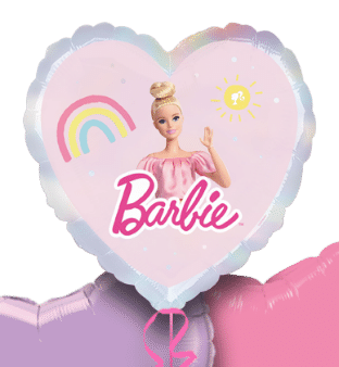 Barbie Rainbow Heart Balloon