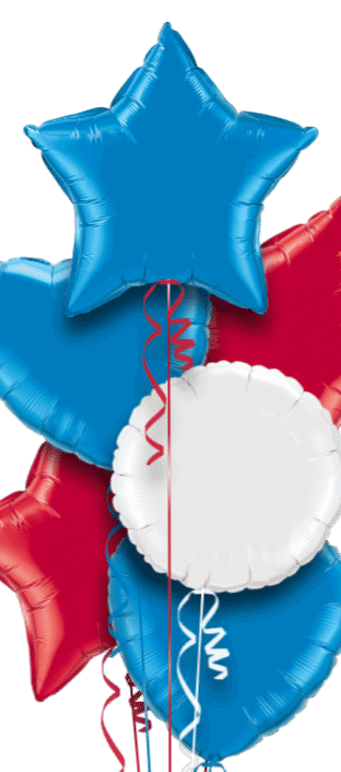  Red, White & Royal Blue Balloon