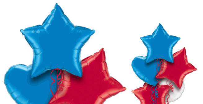  Red, White & Royal Blue Balloon