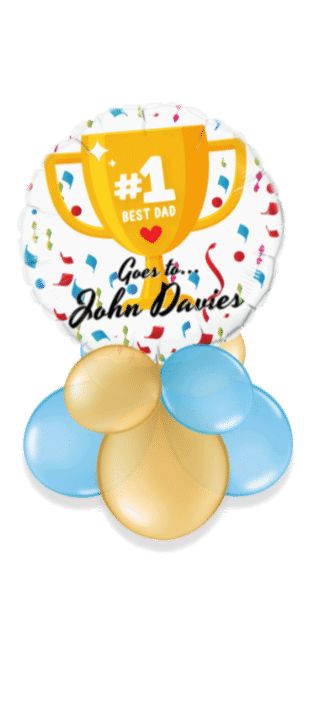 No 1 Best Dad Award Balloon