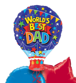 Worlds Best Dad Hot Air Balloon Balloon