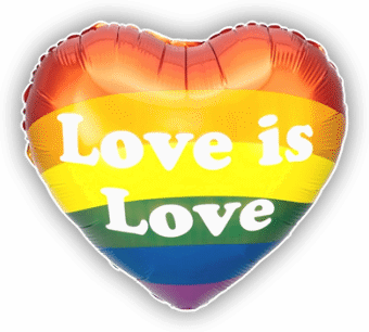 Love Is Love Rainbow Heart