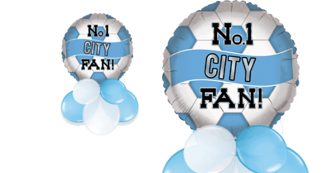 No 1 City Fan Football Balloon