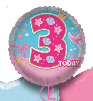 3 Today Mermaids Balloon