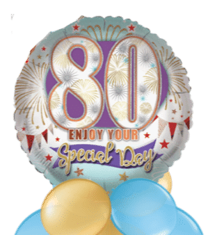 80th Enjoy Your Special Day Balloon