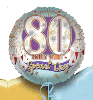 80th Enjoy Your Special Day Balloon