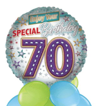 Enjoy Your Special 70th Birthday Balloon