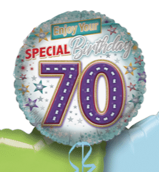 Enjoy Your Special 70th Birthday Balloon
