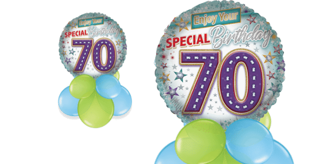 Enjoy Your Special 70th Birthday Balloon