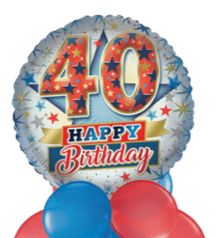 40th Happy Birthday Balloon