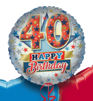 40th Happy Birthday Balloon