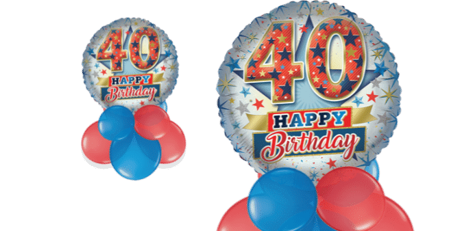 40th Happy Birthday Balloon
