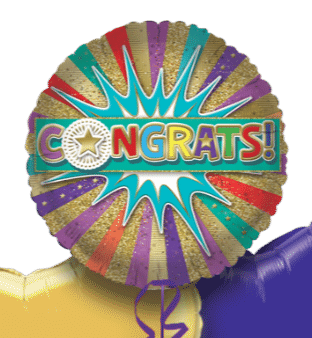 Congrats Starburst Balloon