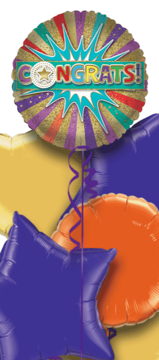 Congrats Starburst Balloon