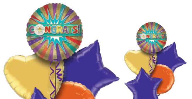 Congrats Starburst Balloon