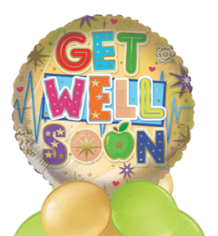 Get Well Soon Bright Balloon