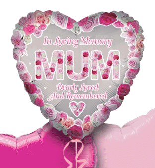 In Loving Memory Mum Heart Balloon