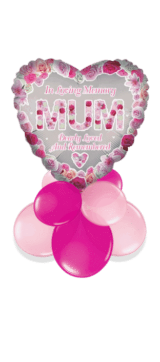 In Loving Memory Mum Heart Balloon