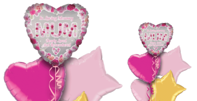 In Loving Memory Mum Heart Balloon