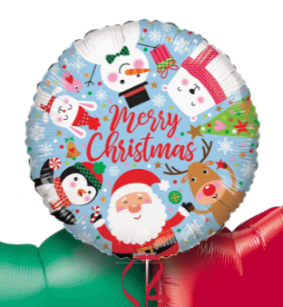 Santa and Friends Christmas Balloon