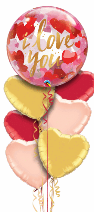 Love Hearts Bubble Balloon