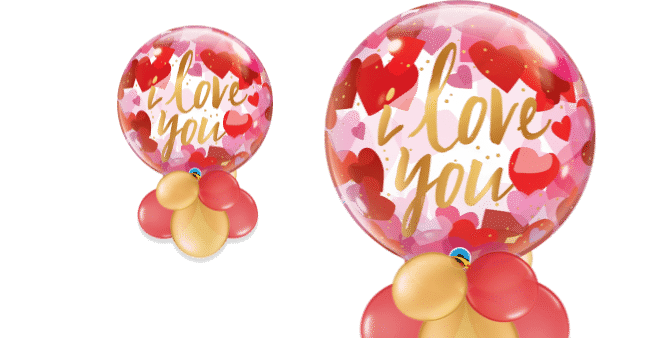 Love Hearts Bubble Balloon
