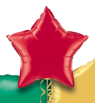 Red, Gold and Green Balloon
